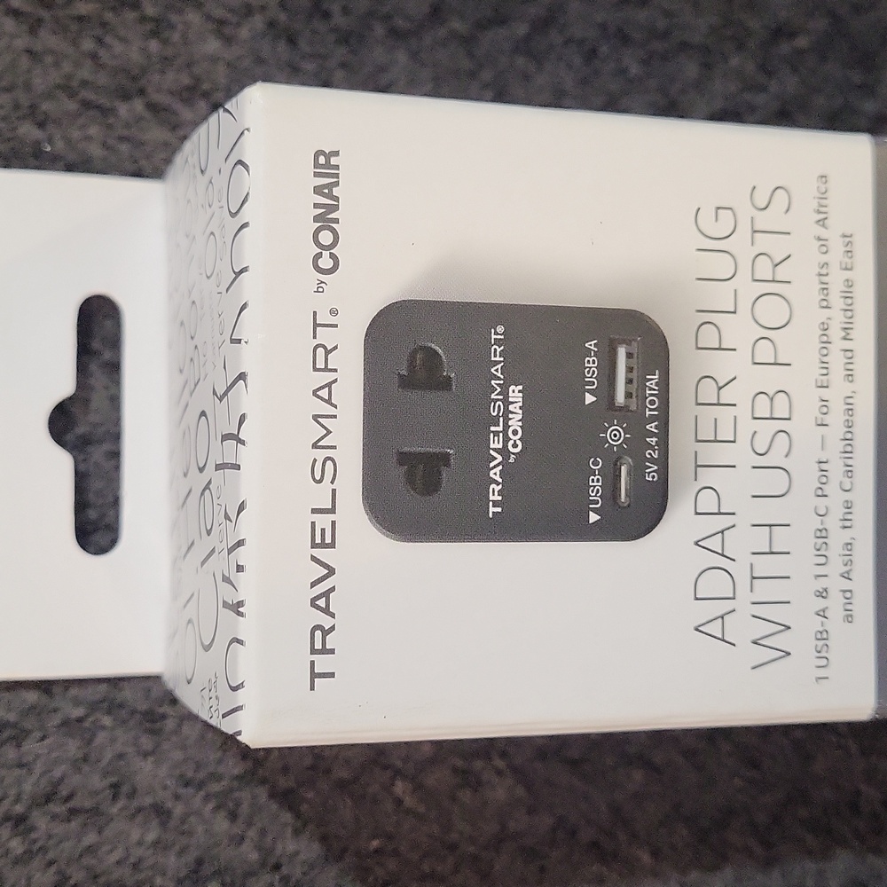 TravelSmart by Conair USB Adapter Plug